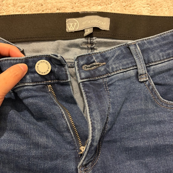 3/$15 Wit & Wisdom Ab'Solution Raw Hem Ankle Skinny Jeans - Picture 5 of 6